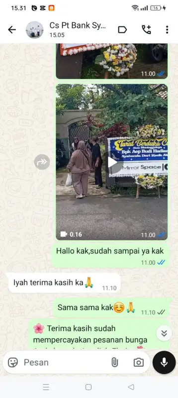 Testimonial Papan Bunga YAHUKIMO